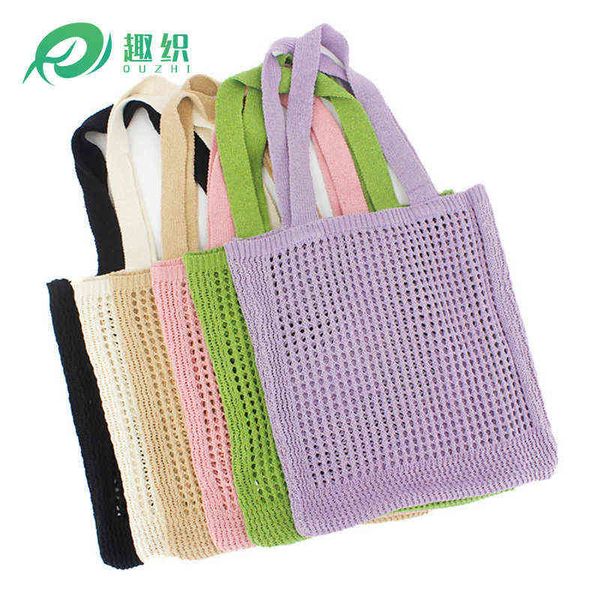 evening bag 2022 new hollow out niche design knitted single shoulder women's tote 0805
evening bag 2022 new hollow out niche design knitted single shoulder women's tote 0805