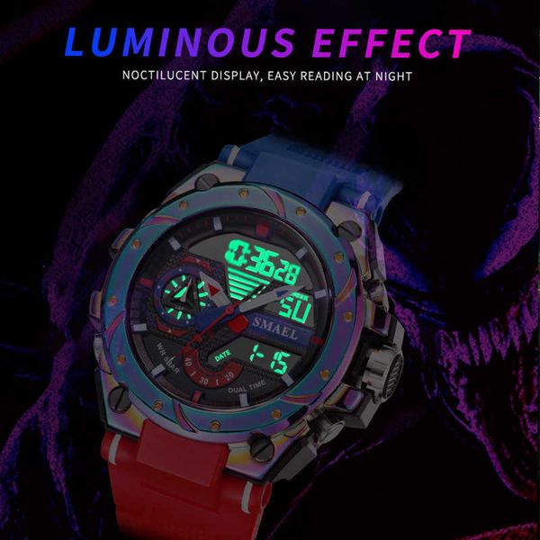 quartz watch for men wristwatches red bracelet 50m waterproof alarm clock analog digitals sport watches, Slivery;brown
quartz watch for men wristwatches red bracelet 50m waterproof alarm clock analog digitals sport watches, Slivery;brown