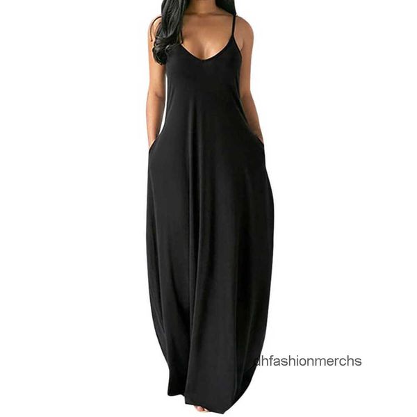 womens long dresses fashion solid breathable loose with v neckline sleeveless spaghetti strap casual dress female summer clothing, Black;gray
womens long dresses fashion solid breathable loose with v neckline sleeveless spaghetti strap casual dress female summer clothing, Black;gray