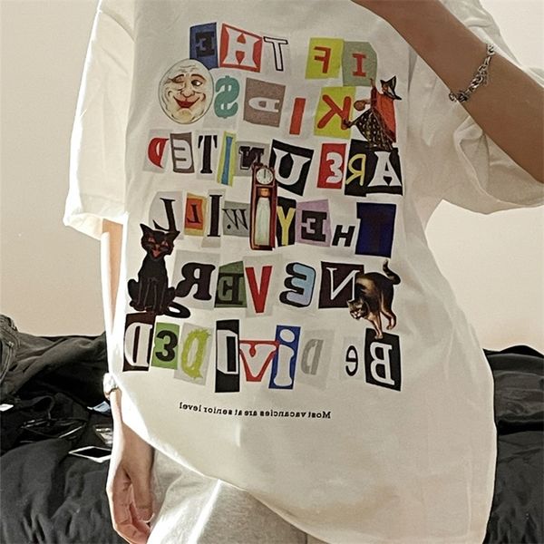 cotton hip hop fun graphic t shirts woman tshirts fashion girls oversized loose casual wear kawaii clothes harajuku style 220511, White
cotton hip hop fun graphic t shirts woman tshirts fashion girls oversized loose casual wear kawaii clothes harajuku style 220511, White