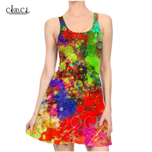 colorful paint splatter 3d print summer dress women slim sleeveless dresses women pleated size dress 220617, Black;gray
colorful paint splatter 3d print summer dress women slim sleeveless dresses women pleated size dress 220617, Black;gray
