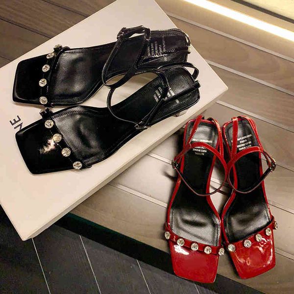 sandals one line buckle simple sandals summer korean version one women's with thick heel and square head ovqd, Black
sandals one line buckle simple sandals summer korean version one women's with thick heel and square head ovqd, Black