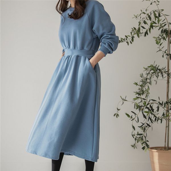 mxl keep warm velvet sweatshirts dress women winter high waist long sleeve loose casual dress female solid thick vestidos 210412, Black;gray
mxl keep warm velvet sweatshirts dress women winter high waist long sleeve loose casual dress female solid thick vestidos 210412, Black;gray