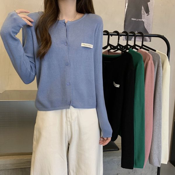 women's knits & tees autumn korean sweater single-breasted o-neck knitted jacket chic simple ol women cardigan blue gray apricot outerw, White
women's knits & tees autumn korean sweater single-breasted o-neck knitted jacket chic simple ol women cardigan blue gray apricot outerw, White