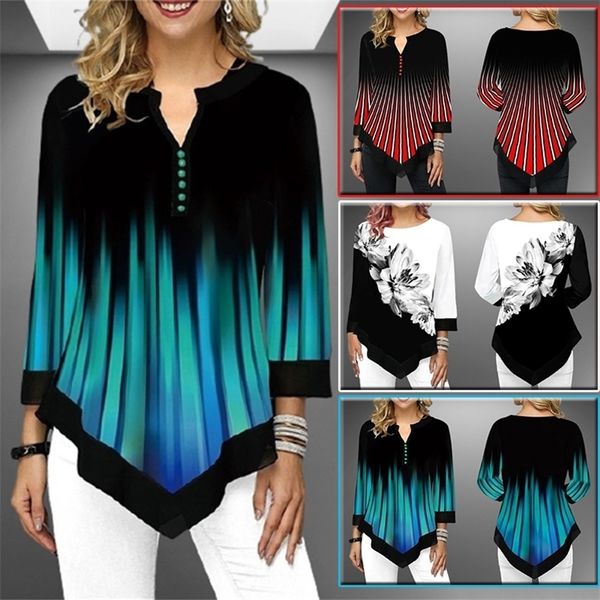 spring summer irregular print 3/4 sleeve t-shirt clothing fashion casual plus size loose pullovers tee shirt femme 220328, White
spring summer irregular print 3/4 sleeve t-shirt clothing fashion casual plus size loose pullovers tee shirt femme 220328, White