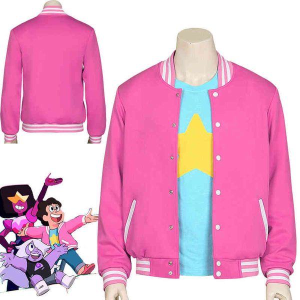 movie steven universe quartz cosplay men baseball uniform coat t-shirt et tee t shirt halloween comes l220714, Black;red
movie steven universe quartz cosplay men baseball uniform coat t-shirt et tee t shirt halloween comes l220714, Black;red