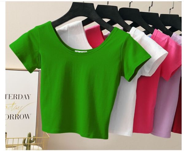 crop female t shirt poleras mujer round neck short sleeve cotton short tshirt femme kawaii tshirts women, White
crop female t shirt poleras mujer round neck short sleeve cotton short tshirt femme kawaii tshirts women, White