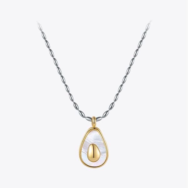 enfashion avocado chain necklace for women cute fruit necklaces stainless steel fashion jewelry party collier femme p213237 220518, Silver
enfashion avocado chain necklace for women cute fruit necklaces stainless steel fashion jewelry party collier femme p213237 220518, Silver