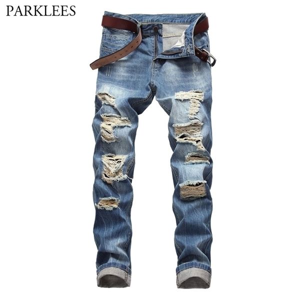 ripped holes jeans men fashion casual washed cotton skinny denim jeans homme streetwear hip hop distressed jeans pants male 201111, Blue
ripped holes jeans men fashion casual washed cotton skinny denim jeans homme streetwear hip hop distressed jeans pants male 201111, Blue
