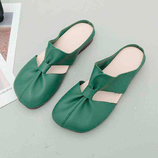 summer 2022 flats lady sandals slippers leather slip on retro women mules outdoor slides ytmtloy indoor zapatillas mujer casa 2 220610, Black
summer 2022 flats lady sandals slippers leather slip on retro women mules outdoor slides ytmtloy indoor zapatillas mujer casa 2 220610, Black