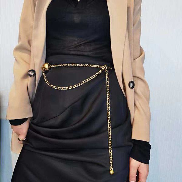 classic luxury small fragrance metal chain belt for women matching dresses decoration sweater coat ladies band waist accessories designer el, Black;brown
classic luxury small fragrance metal chain belt for women matching dresses decoration sweater coat ladies band waist accessories designer el, Black;brown