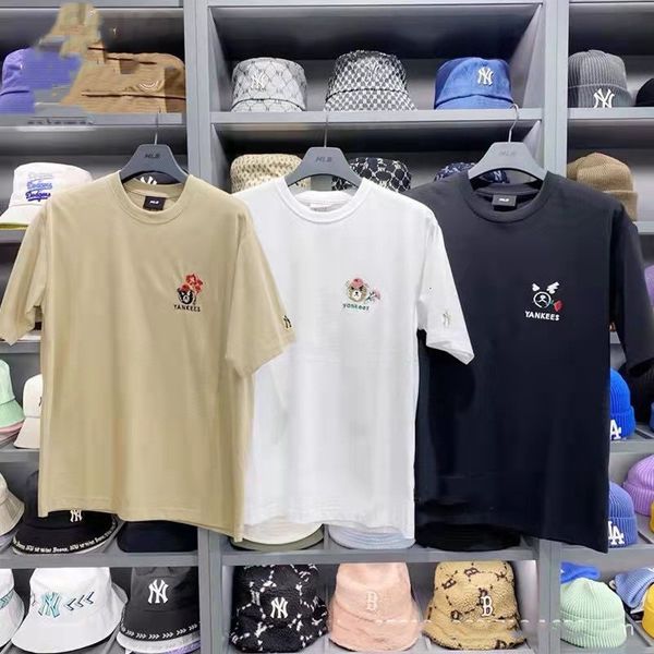 women's t-shirt designer 2022 spring and summer new korean mlb embroidery cartoon animal leisure loose cotton couple round neck short s, White
women's t-shirt designer 2022 spring and summer new korean mlb embroidery cartoon animal leisure loose cotton couple round neck short s, White