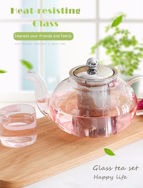 teaware sets borosilicate glass teapot tea stainless steel filte infuser lid modern tea pot tool kettle terbal
teaware sets borosilicate glass teapot tea stainless steel filte infuser lid modern tea pot tool kettle terbal
