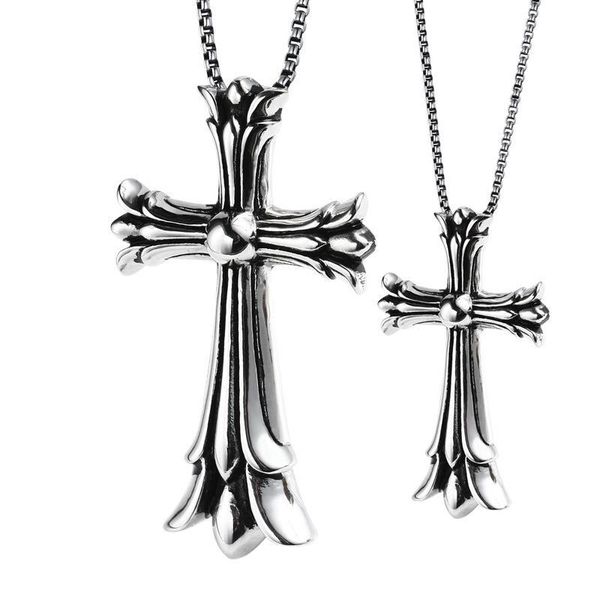 designer necklaces european and american retro titanium steel cross pendant for lovers jewelry contracted female clavicle necklaces pfj008, Silver
designer necklaces european and american retro titanium steel cross pendant for lovers jewelry contracted female clavicle necklaces pfj008, Silver