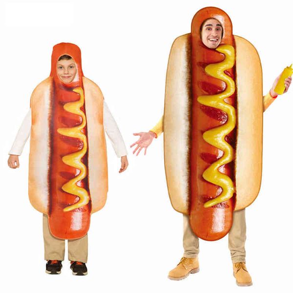new men's funny 3d print sausage jumpsuit food dog comes kids halloween come festival family fancy dress l220714, Black;red
new men's funny 3d print sausage jumpsuit food dog comes kids halloween come festival family fancy dress l220714, Black;red