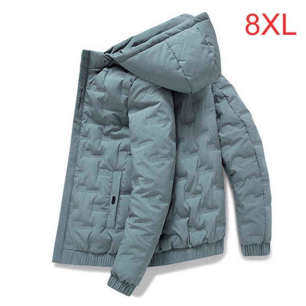 men's jacket autumn winter new cotton coat gray duck down loose plus size tide padded jacket plus size down jacket 6xl 7xl 8xl t220715, Black 
men's jacket autumn winter new cotton coat gray duck down loose plus size tide padded jacket plus size down jacket 6xl 7xl 8xl t220715, Black