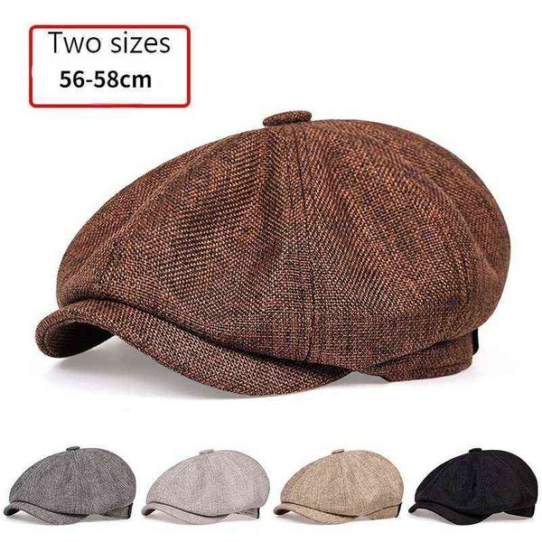 2022 new men casual newspaper seller hat and autumn retro beret hat wild casual hats wild octagonal cap j220722, Blue;gray
2022 new men casual newspaper seller hat and autumn retro beret hat wild casual hats wild octagonal cap j220722, Blue;gray