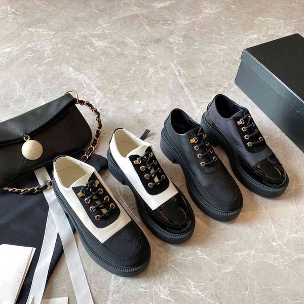 dress shoes xiaoxiang color matching panda leather shoes women's style patent thick heel bottom increased lace up round head lefu obcj, Black
dress shoes xiaoxiang color matching panda leather shoes women's style patent thick heel bottom increased lace up round head lefu obcj, Black