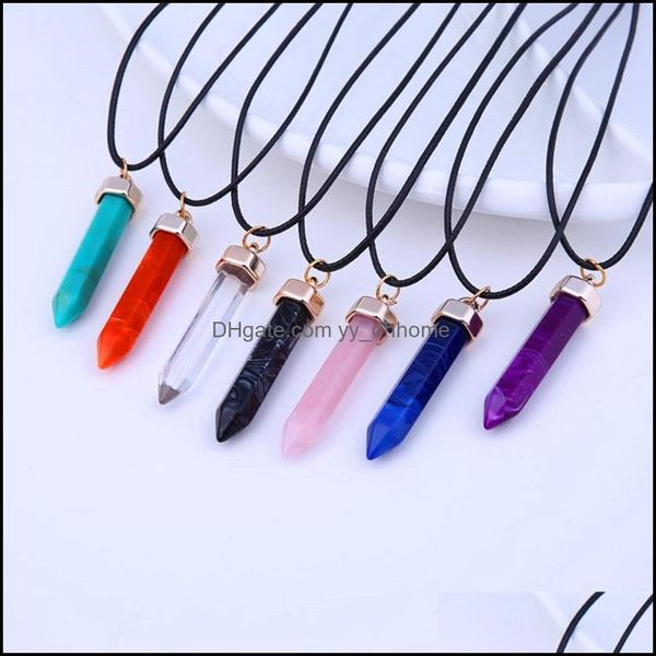 pendant necklaces pendants jewelry fashion natural stone hexagonal prism gemstone turquoise crystal quartz gems for women men drop deliver, Silver
pendant necklaces pendants jewelry fashion natural stone hexagonal prism gemstone turquoise crystal quartz gems for women men drop deliver, Silver