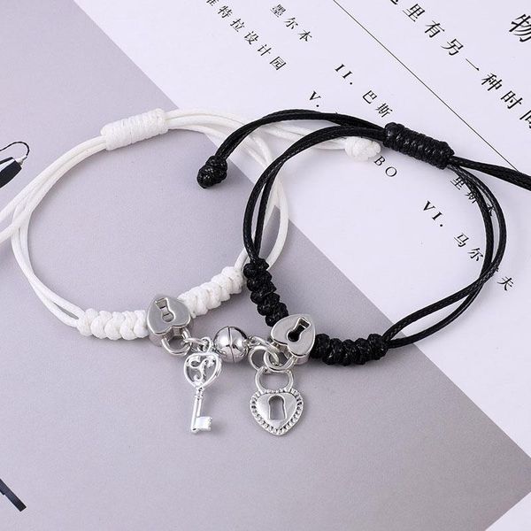 1 pair charm magnet couple strands bracelet for women magnetic attraction ball, Black
1 pair charm magnet couple strands bracelet for women magnetic attraction ball, Black