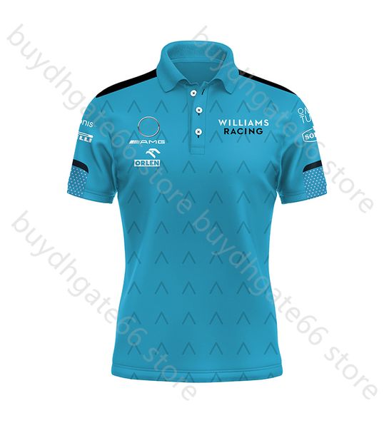 2022 new racing team formula one short sleeve polo summer suit williams t- men's lapel overalls shirt, White;black
2022 new racing team formula one short sleeve polo summer suit williams t- men's lapel overalls shirt, White;black