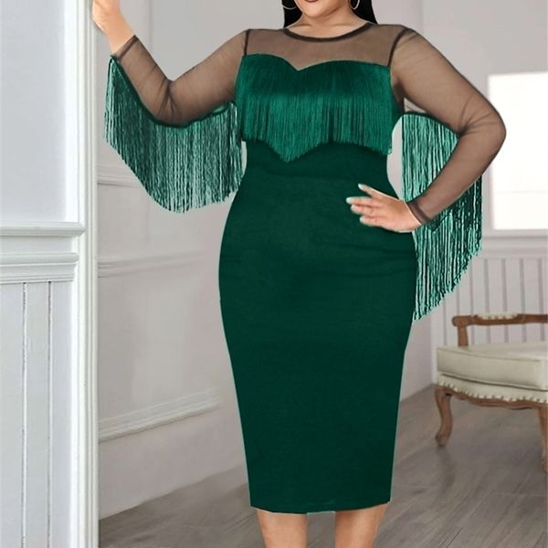 black dresses plus size 4xl long see through sleeve mesh tassel patchwork cocktail evening party gowns outfits fringe dress 220713
black dresses plus size 4xl long see through sleeve mesh tassel patchwork cocktail evening party gowns outfits fringe dress 220713