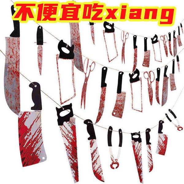 factory outlet halloween flag pulling betterel ktv haunted house terror decoration pvc blood knife flower trickery props pendant banner hkrk
factory outlet halloween flag pulling betterel ktv haunted house terror decoration pvc blood knife flower trickery props pendant banner hkrk