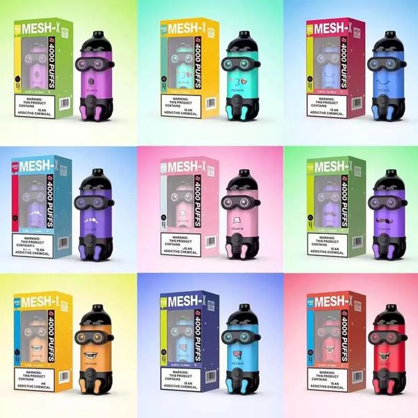 18650 battery meshking mesh-x 4000 puffs disposable vape pen e cigarettes with 12ml pre-filled mesh coil pod 650mah rechargeable minions car
18650 battery meshking mesh-x 4000 puffs disposable vape pen e cigarettes with 12ml pre-filled mesh coil pod 650mah rechargeable minions car