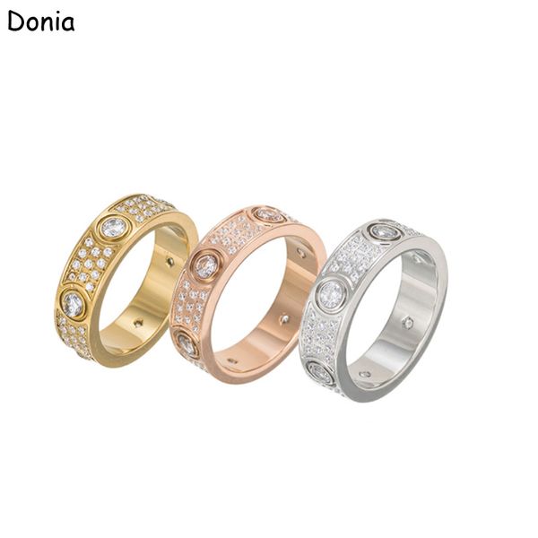 donia jewelry luxury ring exaggerated european and american fashion starry titanium micro-inlaid zircon creative designer with box, Silver
donia jewelry luxury ring exaggerated european and american fashion starry titanium micro-inlaid zircon creative designer with box, Silver