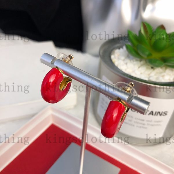 red color charming womens charm earrings the latest catwalk style enamel earrings 2022 brand designer earring fashion newly charms, Golden
red color charming womens charm earrings the latest catwalk style enamel earrings 2022 brand designer earring fashion newly charms, Golden