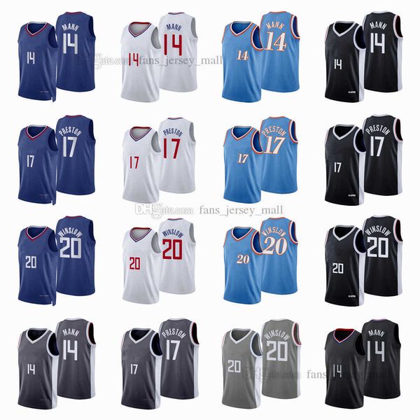 printed city basketball jerseys terance 14 mann jason 17 preston justise 20 winslow jersey color white blue black, Black;red
printed city basketball jerseys terance 14 mann jason 17 preston justise 20 winslow jersey color white blue black, Black;red