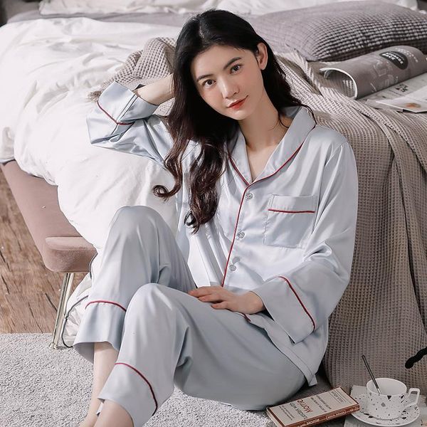 3xl pajamas for women satin silk sleepwear spring autumn pyjamas long sleeve casual loose soft female nightwear, Black;red
3xl pajamas for women satin silk sleepwear spring autumn pyjamas long sleeve casual loose soft female nightwear, Black;red