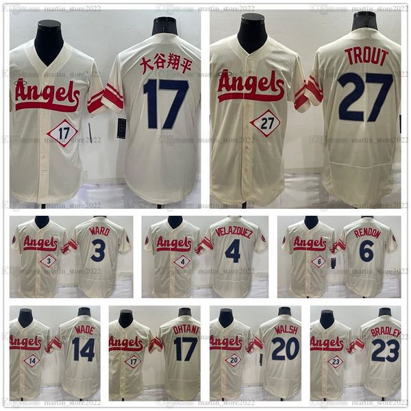los angeles shohei ohtani jersey angels cream city baseball 17 jerseys 27 mike trout 3 taylor ward 20 jared walsh 23 archie bradley 6 anthon, Black
los angeles shohei ohtani jersey angels cream city baseball 17 jerseys 27 mike trout 3 taylor ward 20 jared walsh 23 archie bradley 6 anthon, Black