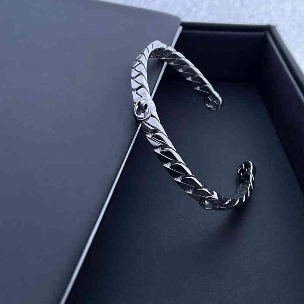 2023 designer new fashion jewelry gujia s925 woven hollow out medium chain bracelet bright silver men's and women's same style cou, Black
2023 designer new fashion jewelry gujia s925 woven hollow out medium chain bracelet bright silver men's and women's same style cou, Black