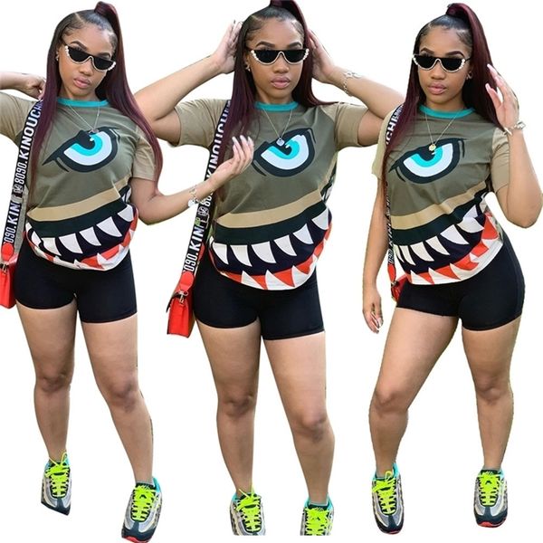 women summer tracksuit o neck 2 pieces outfits for women suit lady short sleeve shorts set 5248 t200603, White
women summer tracksuit o neck 2 pieces outfits for women suit lady short sleeve shorts set 5248 t200603, White