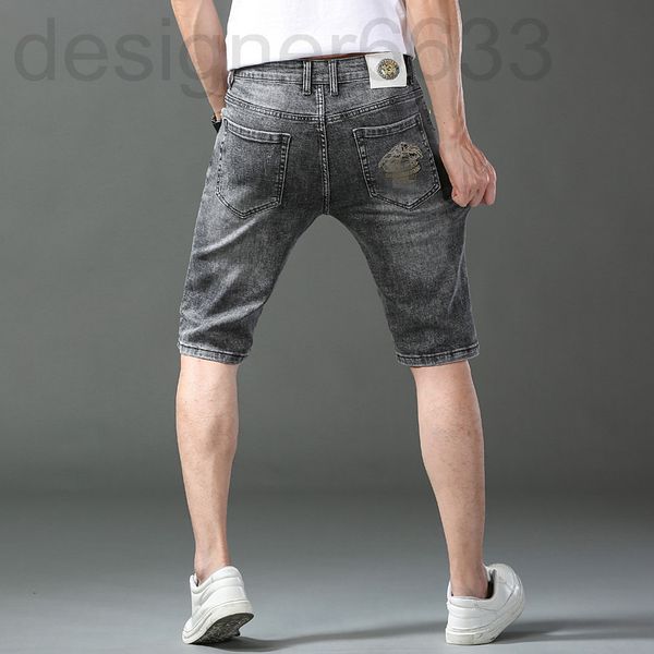men's jeans designer summer casual small foot slim cotton elastic shorts korean embroidered medusa pants capris hw82, Blue
men's jeans designer summer casual small foot slim cotton elastic shorts korean embroidered medusa pants capris hw82, Blue