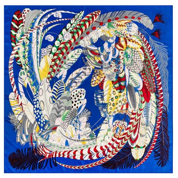 women oversized scarf 130x130cm twill silk scarf ramadan gift feather square shawl large wrap neckerchief luxury scarves 220817, Blue;gray
women oversized scarf 130x130cm twill silk scarf ramadan gift feather square shawl large wrap neckerchief luxury scarves 220817, Blue;gray