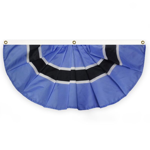 botswana pleated fan flag bunting 1.5x3 ft premium polyester banner with brass grommets for indoor outdoor decoration
botswana pleated fan flag bunting 1.5x3 ft premium polyester banner with brass grommets for indoor outdoor decoration