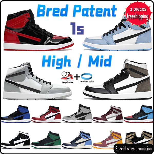 2022 high 1 1s basketball shoes bred patent mens sneakers mid light smoke grey university blue dark mocha shadow chicago seafoam men women n, Black
2022 high 1 1s basketball shoes bred patent mens sneakers mid light smoke grey university blue dark mocha shadow chicago seafoam men women n, Black