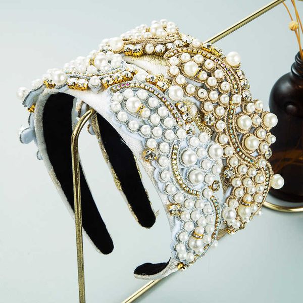 chime hair hoop fashion pearl diamond rice bead head female heavy industry wide edge accessories, Silver
chime hair hoop fashion pearl diamond rice bead head female heavy industry wide edge accessories, Silver