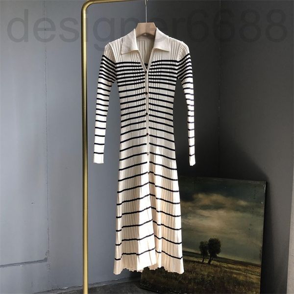 casual dresses designer knitted dress women's early spring french temperament gentle style slim striped skirt kv44, Black;gray
casual dresses designer knitted dress women's early spring french temperament gentle style slim striped skirt kv44, Black;gray