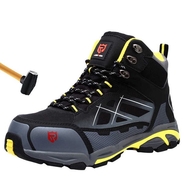 mens steel toe work safety shoes lightweight breathable anti-smashing anti-puncture anti-static protective boots, Black
mens steel toe work safety shoes lightweight breathable anti-smashing anti-puncture anti-static protective boots, Black