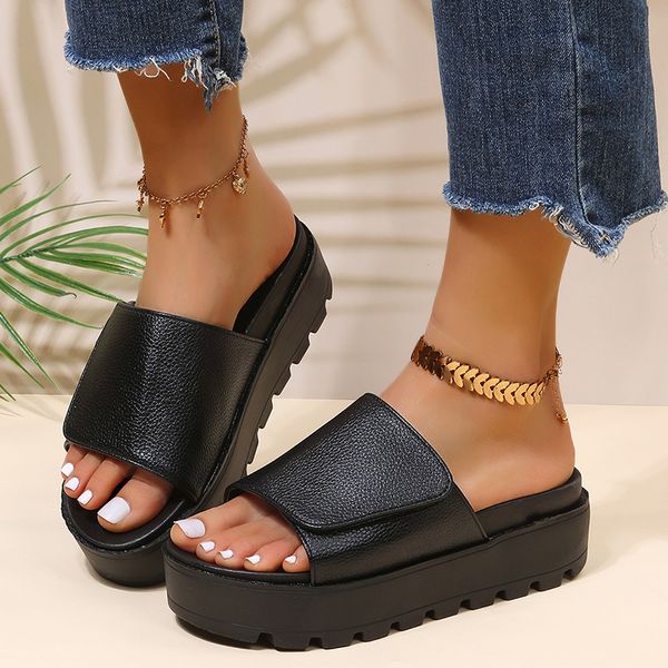 rimocy black pu leather platform slippers women plus size 43 thick soled sandals woman 2022 summer non-slip slides shoes female
rimocy black pu leather platform slippers women plus size 43 thick soled sandals woman 2022 summer non-slip slides shoes female