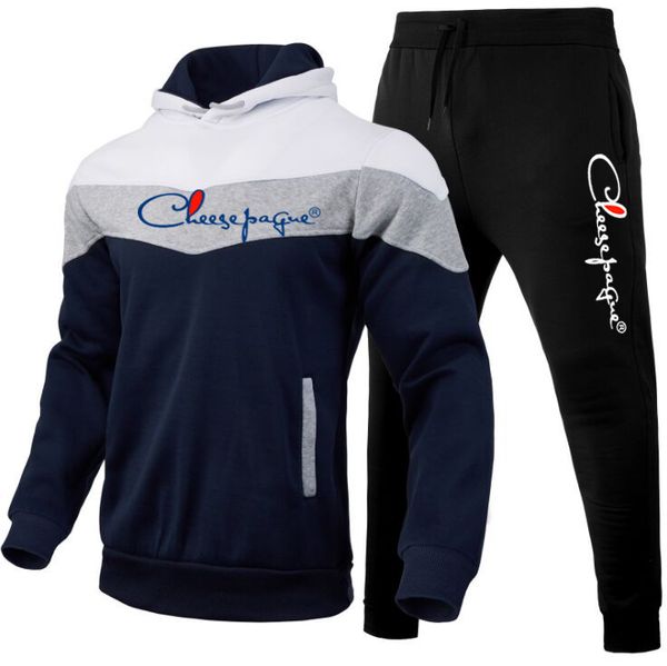 2022 men's tracksuit sets splice hoodies+pants autumn and winter sport suits casual brand logo print sweatshirts sportswear, Gray
2022 men's tracksuit sets splice hoodies+pants autumn and winter sport suits casual brand logo print sweatshirts sportswear, Gray