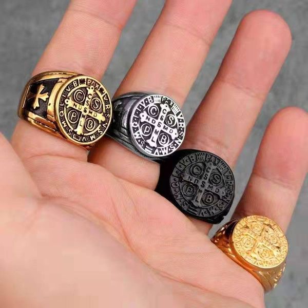 retro punk man style stainless steel gold crucifix cross ring jewelry for men gift, Silver
retro punk man style stainless steel gold crucifix cross ring jewelry for men gift, Silver