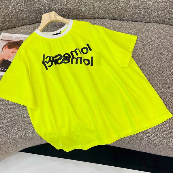 women's t-shirt designer harajuku style fluorescent green letter printed short sleeved t-shirt men's and women's same necklin, White
women's t-shirt designer harajuku style fluorescent green letter printed short sleeved t-shirt men's and women's same necklin, White