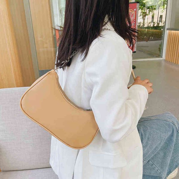 evening bag 's pu leather new solid color armpit underarm shoulder for women casual ladies chain shopper handbags purse 220630
evening bag 's pu leather new solid color armpit underarm shoulder for women casual ladies chain shopper handbags purse 220630