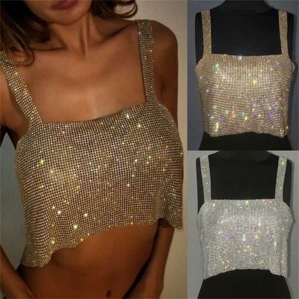 adjustable tees club women party tank strap sheath draped spark diamonds neck halter backless pullover 220514, White
adjustable tees club women party tank strap sheath draped spark diamonds neck halter backless pullover 220514, White