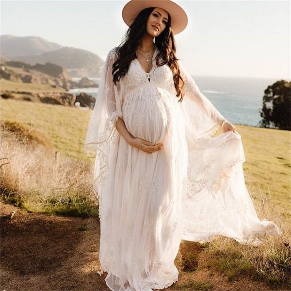 2022 boho lace prom dresses v neck women's evening gowns long sleeve maternity p shoot dress beach vestido de novia, Black
2022 boho lace prom dresses v neck women's evening gowns long sleeve maternity p shoot dress beach vestido de novia, Black