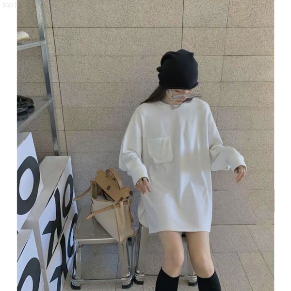 women's t-shirt designer aw king spring and summer 2022 new shirt sleeve splicing long round neck t solid color versatile loose gx2980, White
women's t-shirt designer aw king spring and summer 2022 new shirt sleeve splicing long round neck t solid color versatile loose gx2980, White